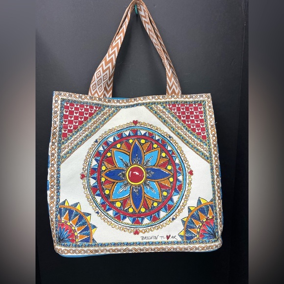 Brighton NWOT Limited Edition Believe In Love Canvas Tote Bag - Picture 2 of 15